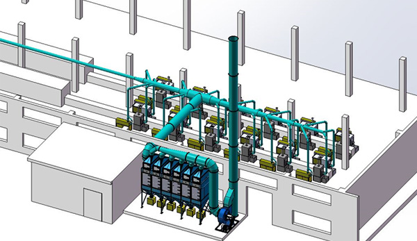 垂直濾筒除塵器